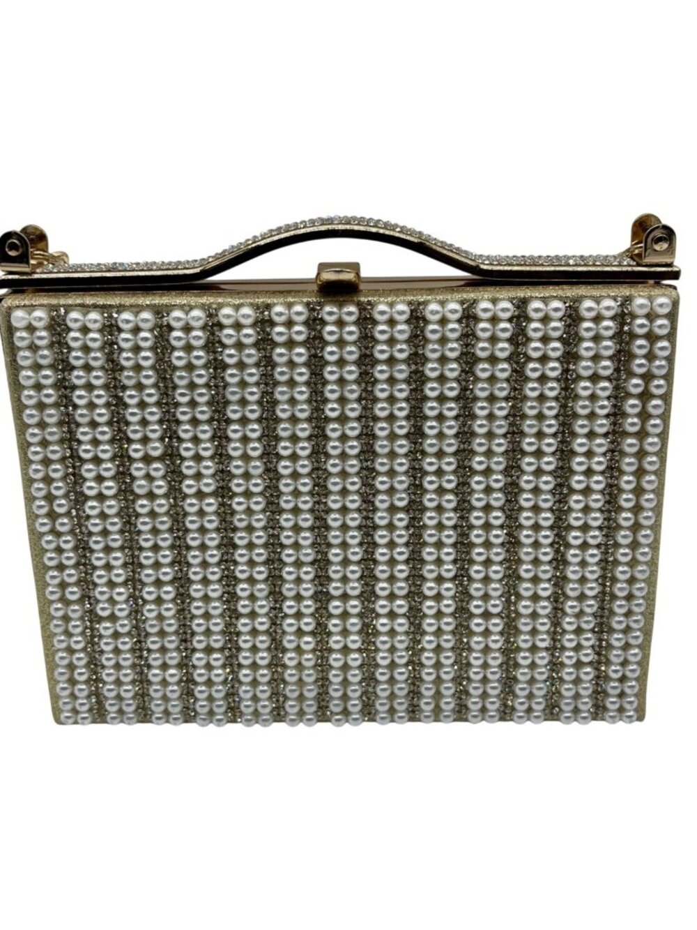 MMS Pearl & Crystal Clutch